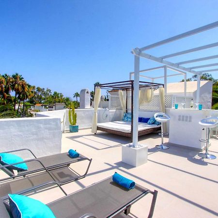 1108 Beachfront 2 Apartments With Roofterrace 80Mtrgt Beach 3 Pools ماربيا المظهر الخارجي الصورة